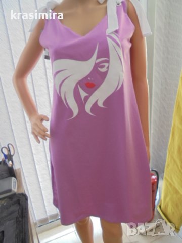 летна рокличка в лилаво, снимка 2 - Рокли - 37548097