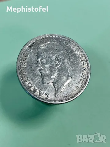 1 лея 1911 г, Кралство Румъния - сребърна монета, снимка 3 - Нумизматика и бонистика - 47460294