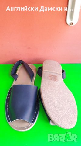 Английски дамски сандали естествена кожа-3 цвята, снимка 12 - Сандали - 28539424