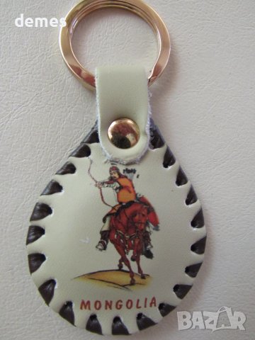 Автентичен кожен ключодържател от Монголия-серия