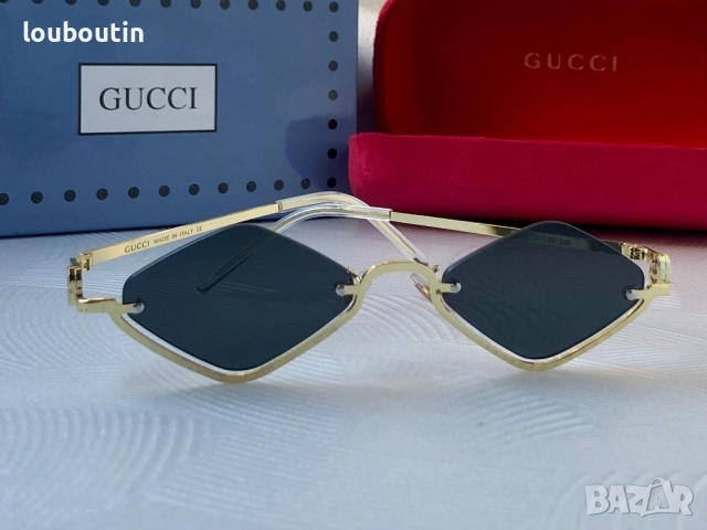 GUCCI 1:1 дамски слънчеви ромб очила 4 цвята , снимка 13 - Слънчеви и диоптрични очила - 52914951