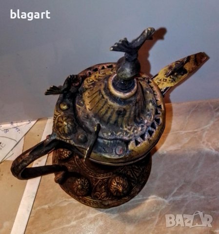 Старо джезве кафейник с тугри,ибрик, снимка 7 - Антикварни и старинни предмети - 38095984