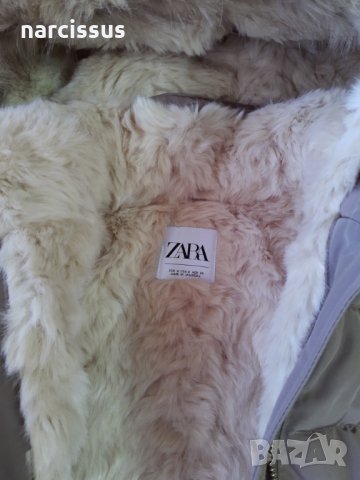  "Zara " ,ново Зимно яке ,цвят пясък., снимка 5 - Якета - 27568267