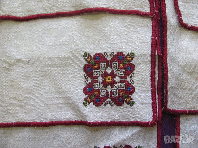 19 век Ръчно Бродирани Салфетки с Фолк Мотиви 7 броя, снимка 10 - Антикварни и старинни предмети - 35399826