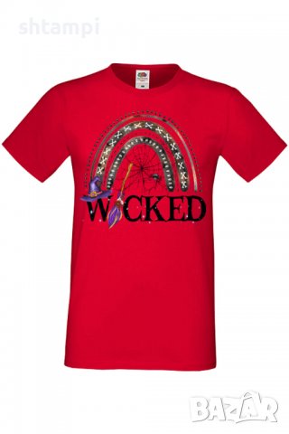 Мъжка тениска Wicked Witch,Halloween,Хелоуин,Празник,Забавление,Изненада,Обичаи,, снимка 2 - Тениски - 38137710