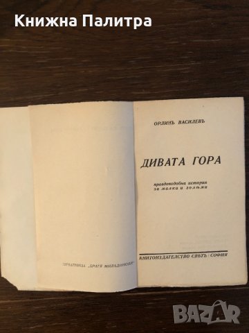 Дивата гора- Орлин Василев, снимка 2 - Други - 33303923