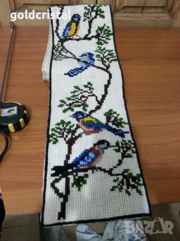 Гоблен ръчна изработка , снимка 8 - Антикварни и старинни предмети - 37685305