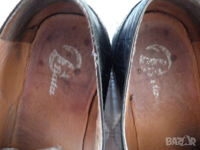Bata оригинални мъжки черни обувки от естествена кожа, снимка 8 - Официални обувки - 53248744