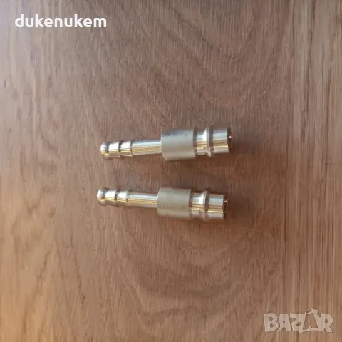 НОВИ! Месингови Пневматични Бързи Връзки, 6 мм, 2 бр/к-кт, снимка 5 - Други инструменти - 49857317