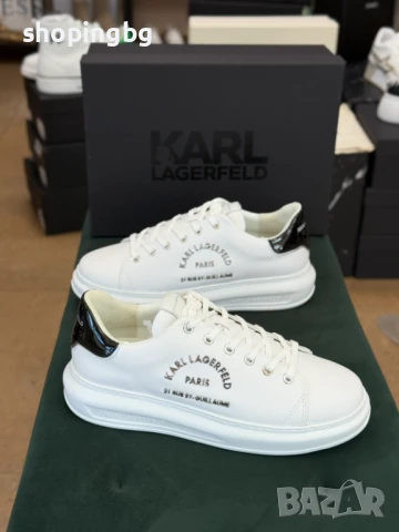 Мъжки сникърси KARL LAGERFELD KL52538 Бял 42-43  265 лв., снимка 2 - Спортно елегантни обувки - 51050083