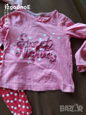 110-116 Лот тънка пижамка с дълъг ръкав, снимка 5 - Детски пижами - 28959227