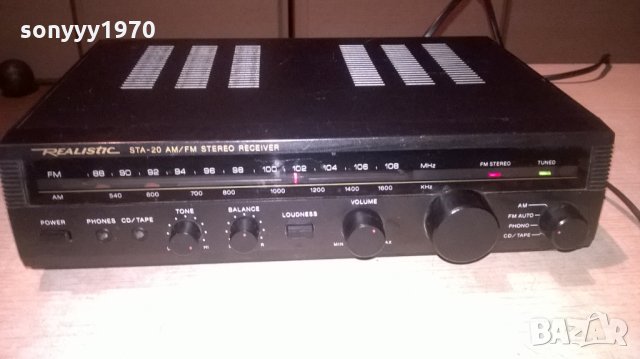 realistic sta-20 stereo receiver-внос франция, снимка 4 - Ресийвъри, усилватели, смесителни пултове - 26694156