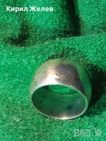 МАСИВНА СРЕБЪРНА ХАЛКА ПРЪСТЕН МАРКОВО СРЕБРО 925 СТИЛНА РЪЧНА АРТ ИЗРАБОТКА 48559, снимка 12 - Пръстени - 49866116