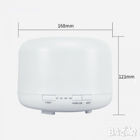 500ml Арома Дифузер - Ултразвуков с дистанционно , снимка 5 - Други стоки за дома - 35486406