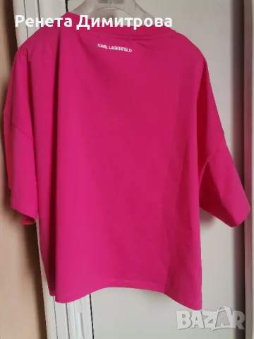 Дамска блуза на Карл Лагерфелд , снимка 3 - Тениски - 47274901