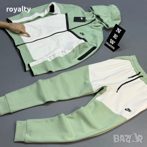 Nike Tech НА ЕДРО Спортен Мъжки Екип Цвят Мента 5 бр.