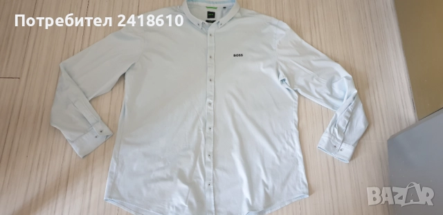 Hugo Boss BIADO _ R Cotton Regular Fit Stretch Mens Size 3XL НОВО! ОРИГИНАЛ! Мъжка Памучна Риза., снимка 2 - Ризи - 51712428
