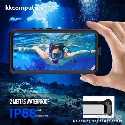 Xiaomi Redmi Note 14 Pro 5G REDPEPPER Водоустойчив / Удароустойчив Калъф + Скрийн Протектор – Черен,, снимка 4 - Калъфи, кейсове - 50728641