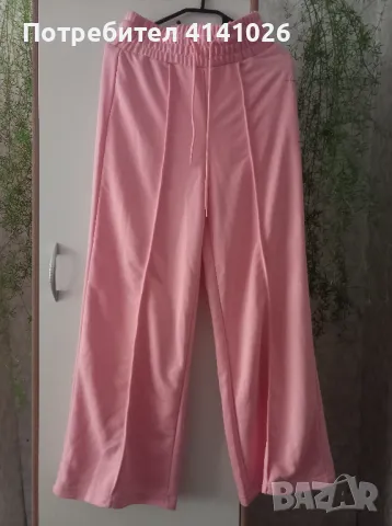 Широк розов панталон, снимка 2 - Панталони - 50232565
