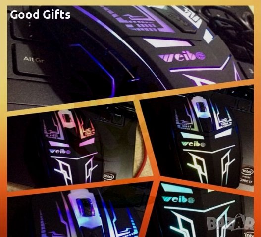 Геймърска LED мишка Weibo WB-1630