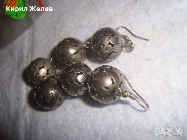 КРАСИВИ СТИЛНИ АЖУРНИ МЕТАЛНИ МАТОВИ АРТ ОБЕЦИ 4258, снимка 4 - Обеци - 36439060