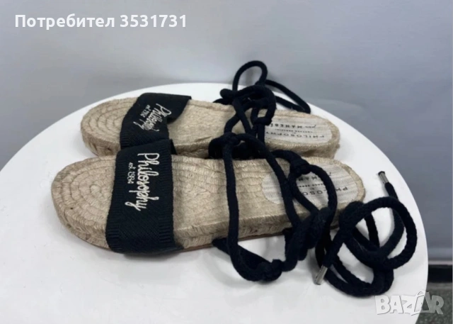 Еспадрили с каишки Philosophy di Lorenzo Serafini - ново, снимка 5 - Сандали - 53377330