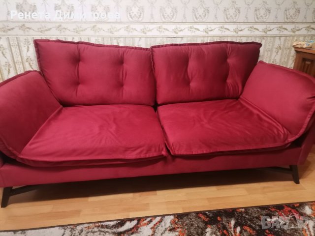 Червен диван-канапе, снимка 4 - Дивани и мека мебел - 39155243