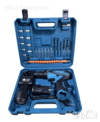 Акумулаторен Винтоверт с две батерии - Комплект, снимка 3 - Аксесоари и консумативи - 52170575