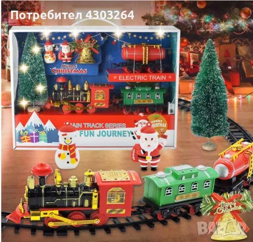 Kоледно електрическо влакче, снимка 8 - Влакчета, самолети, хеликоптери - 48014312