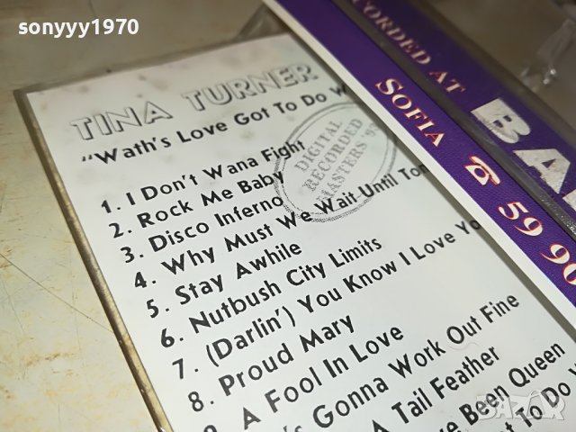 〽️TINA TURNER 93 КАСЕТА 0510221614, снимка 16 - Аудио касети - 38231125