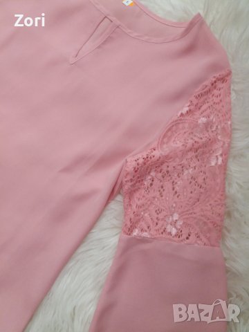 -20% Красива розова риза/блуза в бохо стил , снимка 2 - Ризи - 36838326