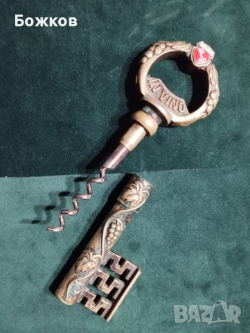 тирбушон ключ месинг, снимка 4 - Антикварни и старинни предмети - 44905944