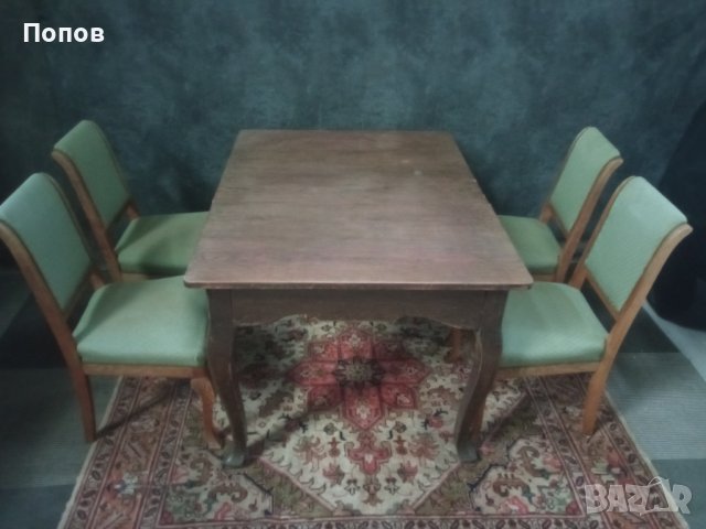 Комплект старинни столове, снимка 2 - Столове - 43050700