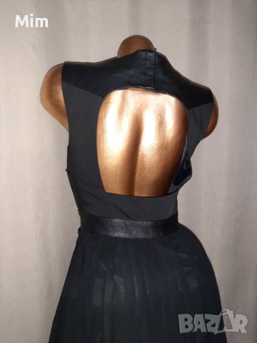 Н&М  42 Черна рокля солей с гол гръб , снимка 3 - Рокли - 40673746