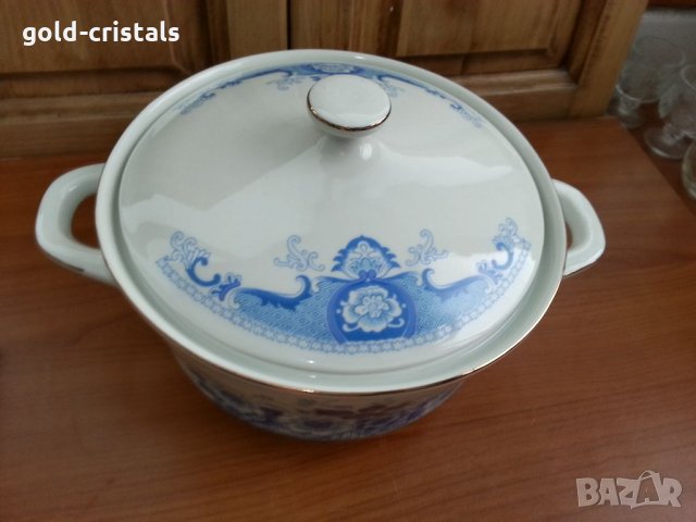 Стар български порцелан супник, снимка 2 - Антикварни и старинни предмети - 34949297