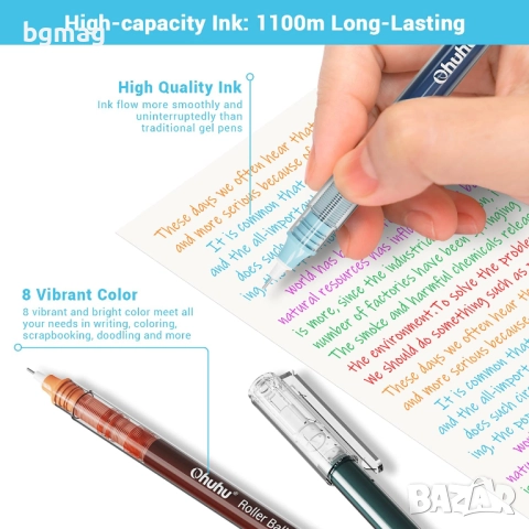 Ohuhu Art Marker Set-маркери-тънкописци,  комплект 8 цвятя,30бр., снимка 6 - Ученически пособия, канцеларски материали - 52146593