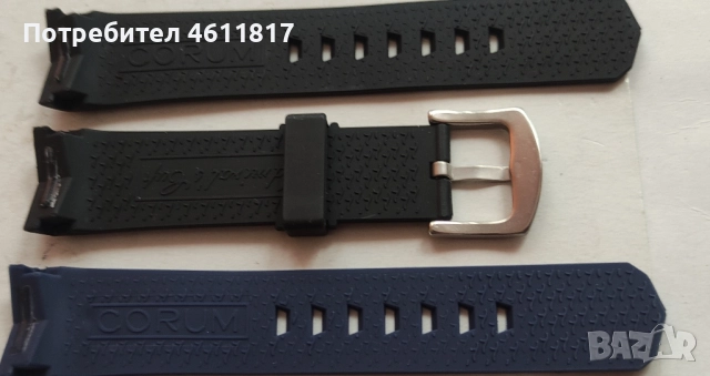 Силиконова каишка за Corum, снимка 8 - Каишки за часовници - 52077867