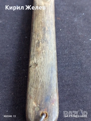 Ретро джобен нож от соца с дървена дръжка за КОЛЕКЦИЯ 38404, снимка 2 - Ножове - 51131516