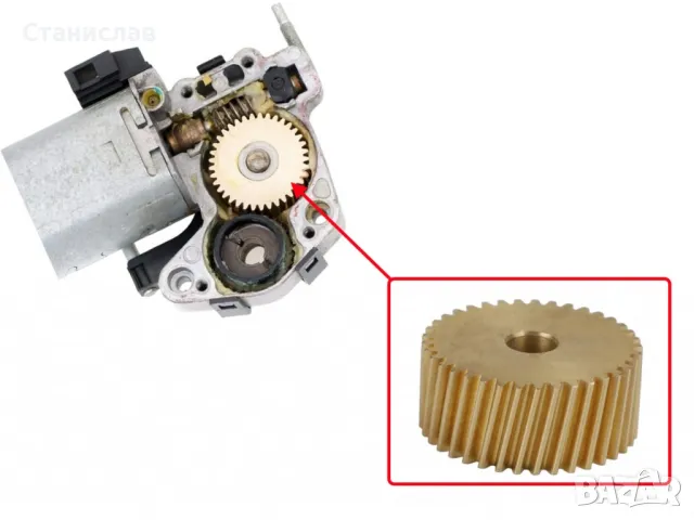 Seat Ibiza 6K2 Зъбно колело за мотор на люк , снимка 4 - Части - 50397134