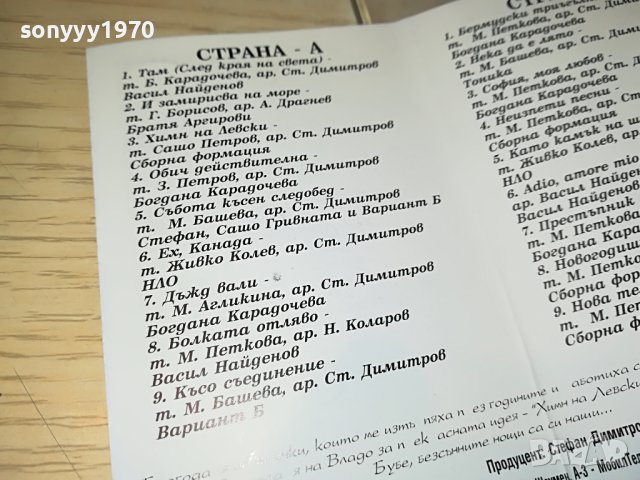 СТЕФАН ДИМИТРОВ-САМО ЛЕВСКИ-ОРИГИНАЛНА КАСЕТА 1705231655, снимка 16 - Аудио касети - 40736113