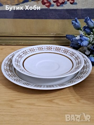 Троен сет за чай ,,Lettin,, DDR, снимка 4 - Антикварни и старинни предмети - 43740462