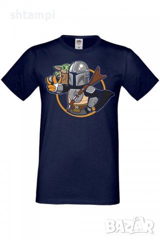 Мъжка тениска Star Wars mandalorian baby yoda 2,Междузвездни войни,Филм,Изненада,Подарък,Повод,, снимка 6 - Тениски - 37718067