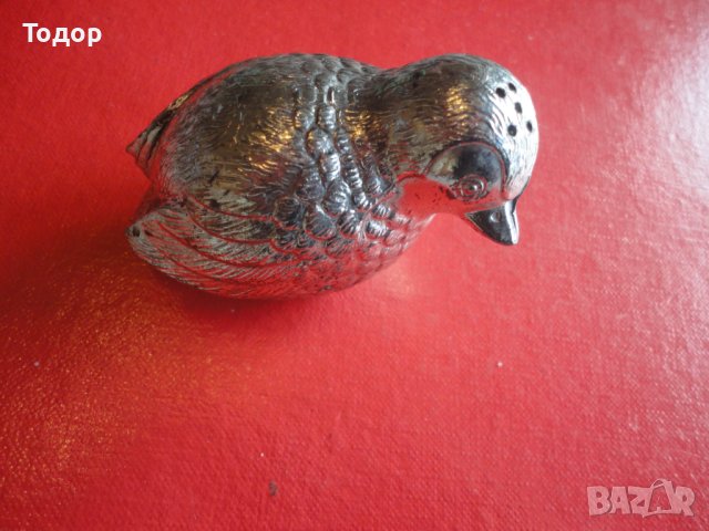 Невероятна бронзова солница пиперница врабче 2, снимка 5 - Други - 43523685