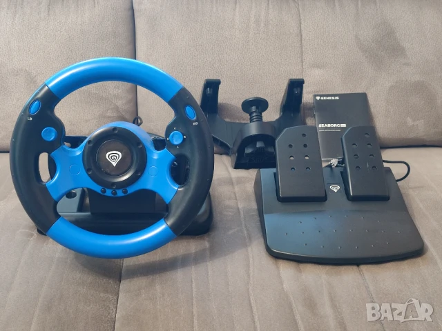  НОВ Геймърски волан с педали за компютър или конзола за игри