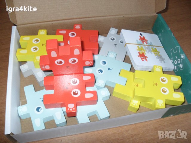 НАМАЛЕНА ЦЕНА! Дървена игра Дженга Зайчета - тетрис конструктор, снимка 10 - Игри и пъзели - 34840907
