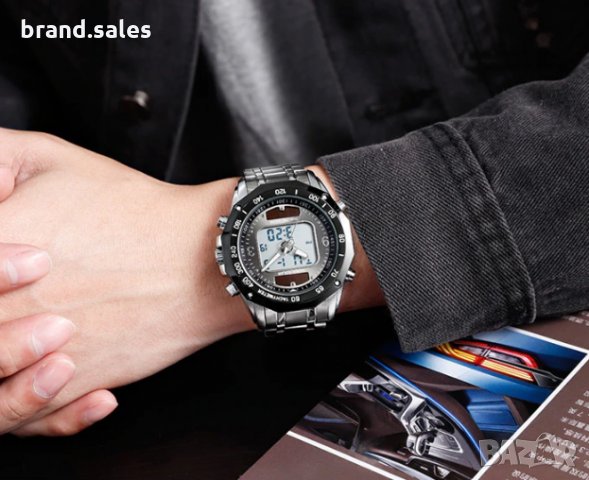 Соларен часовник Skmei с двоен циферблат, снимка 7 - Мъжки - 27763839