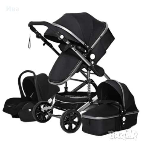 БЕЗПЛАТНА ДОСТАВКА Нова комбинирана бебешка количка 3в1, детска количка с три коша, снимка 7 - Детски колички - 43183764