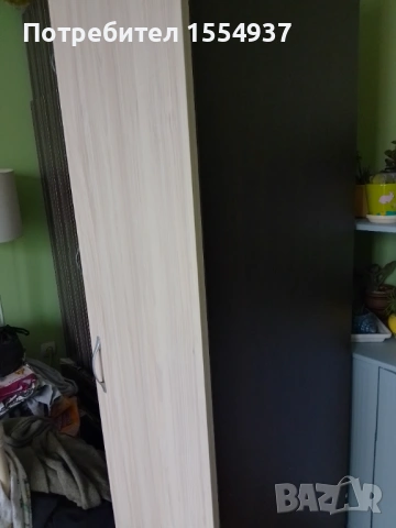 Еднокрилен гардероб 190 см, снимка 2 - Гардероби - 53051891
