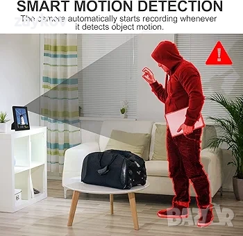 Шпионска камера Фоторамка, HD 1080P Мини Скрита Камера с Разпознаване на Движение, снимка 4 - IP камери - 52868755