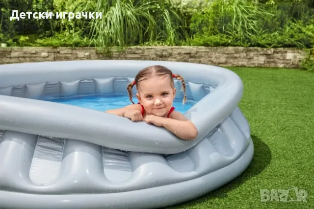 Надуваем басейн Bestway Spece Ship Pool,152 х 43 см, за деца, снимка 7 - Басейни и аксесоари - 49925906